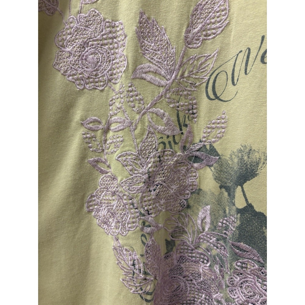 ASOS Curve London Flower Market Graphic T-shirt Purple Sz 3X Out Of Stock - Picture 6 of 13